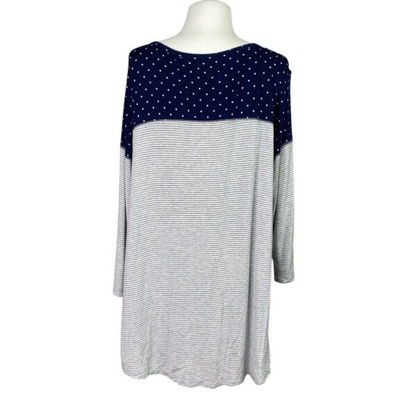 Maurices Plus Size Top Polka Dot Striped Size 16 - Picture 2 of 5